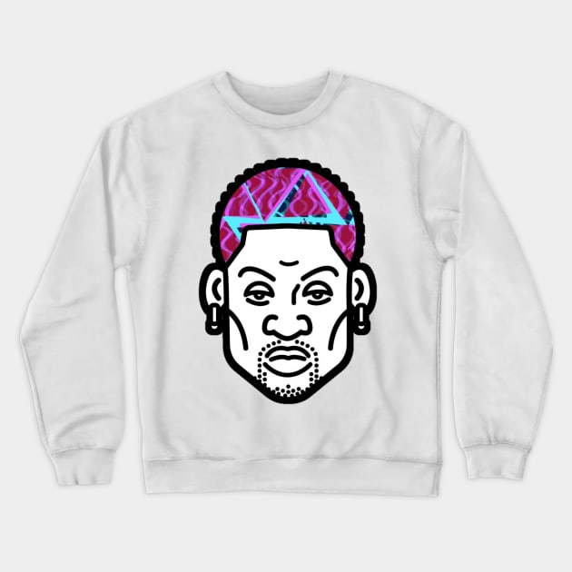 rodzilla-dennis Rodman design Crewneck Sweatshirt by MN-STORE